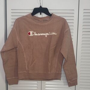 Champion Women's Crewneck Sweatshirt in Mauve
